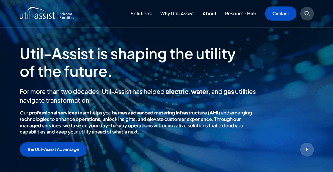 Util-Assist Website Homepage